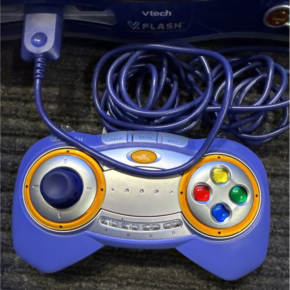 VTech V.Flash Home Edutainment System Console | Cables | 1 x Controller | Tested - Picture 3 of 6